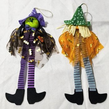 Halloween Pumpkin Witch Hanging Doll Ornaments