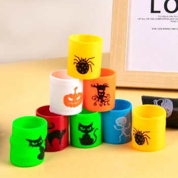 12pcs Halloween Magic Coil Springs Toy Set