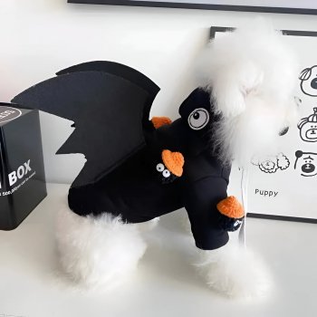 Adorable Teddy Bear Dog Hoodie with Funny Wings