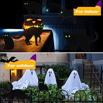 3-Piece Black Cat Halloween Yard Decoration Set