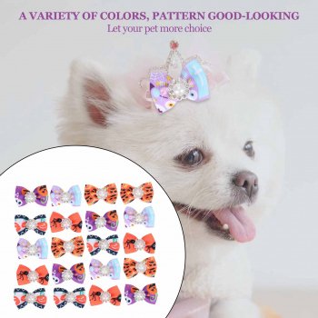 25PCS Pet Christmas & Halloween Festive Accessories for Cats & Dogs
