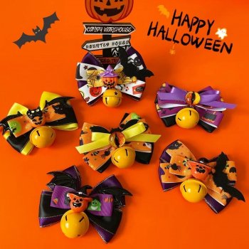 Halloween Pet Bow Tie with Bell