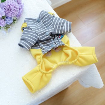 Striped Halloween Pet Romper for Small Dogs