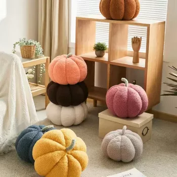 Adorable 8-Inch Soft Pumpkin Plush Toy