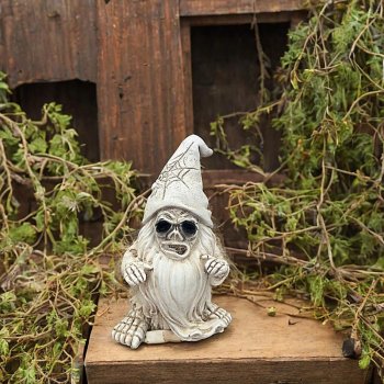 Skeleton Gnome Halloween Decor