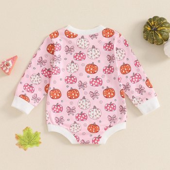 Baby Girls Halloween Long Sleeve Romper