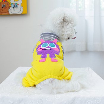 Striped Halloween Pet Romper for Small Dogs