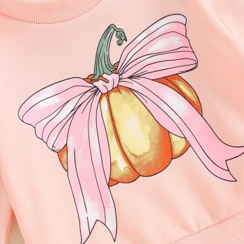 Adorable Toddler Girls Halloween Sweatshirt & Pants Set