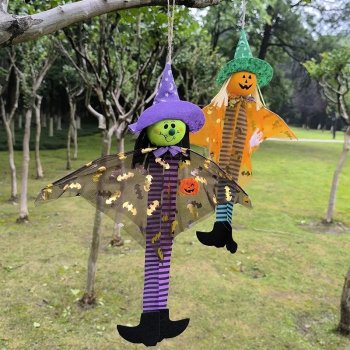 Halloween Pumpkin Witch Hanging Doll Ornaments