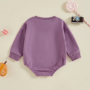 Long Sleeve Ghost Print Bodysuit for Newborns