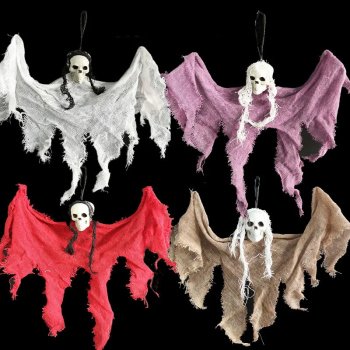 Hanging Skull Head Halloween Ornaments