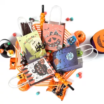 Halloween Kraft Paper Gift Bags
