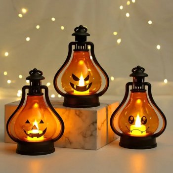 Portable Pumpkin Ghost LED Lantern