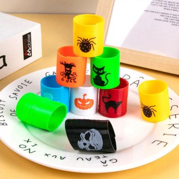 12pcs Halloween Magic Coil Springs Toy Set