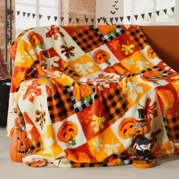 Halloween Flannel Throw Blanket