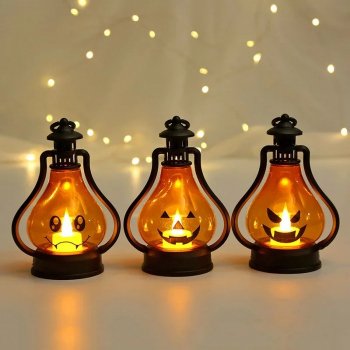 Portable Pumpkin Ghost LED Lantern