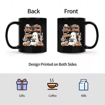 Halloween Pumpkin Ghost Mug