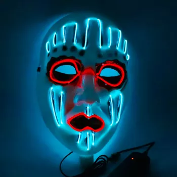 LED Glowing Skull Mask - Perfect for Halloween, Clubs, and Cosplay
