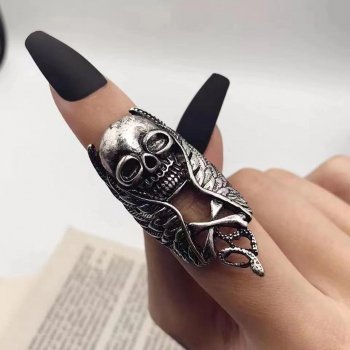 Skull Wings Knuckle Ring for Women & Men