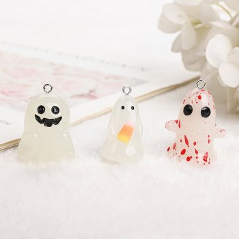 6-Piece Glow-in-the-Dark Halloween Charms
