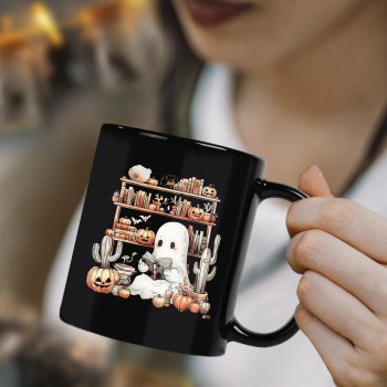 Halloween Pumpkin Ghost Mug