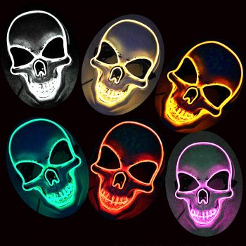 Color LED Skull Mask