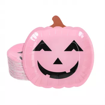 Halloween Celebration 9 Inch Pumpkin Cake Plates