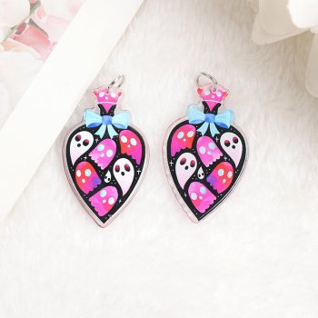 8Pcs Acrylic Halloween Charms Set