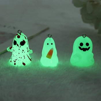6-Piece Glow-in-the-Dark Halloween Charms
