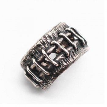 Gothic Wound Stitches Open Ring