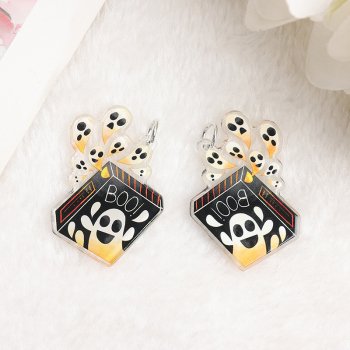 8Pcs Acrylic Halloween Charms Set