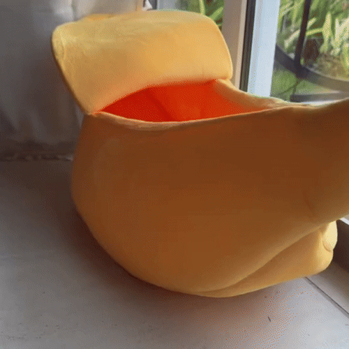 Cozy Banana Cat Bed