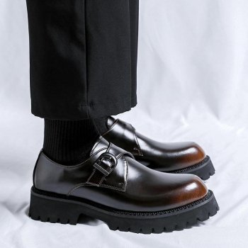 Vintage British Men’s Formal Leather Loafers