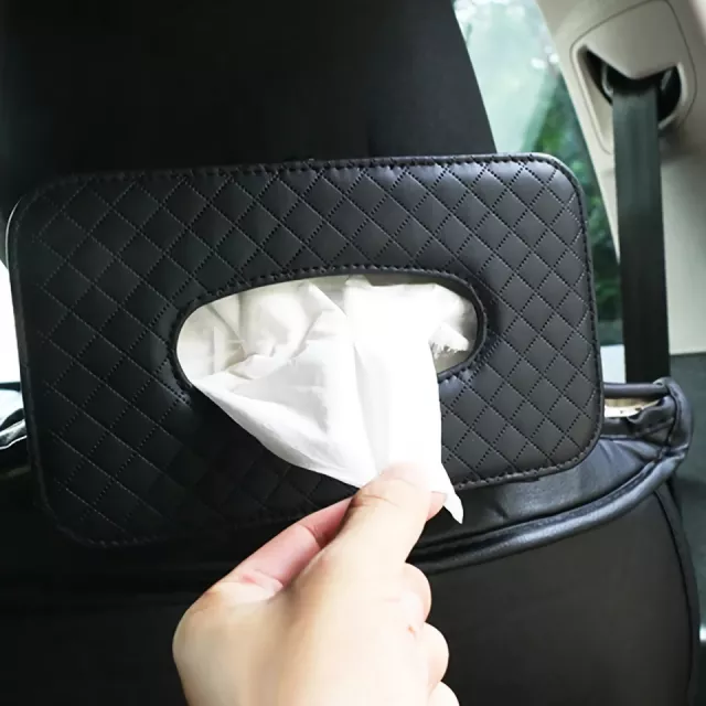 Universal Car Tissue Box - Stylish Leather Napkin Holder - Image 4