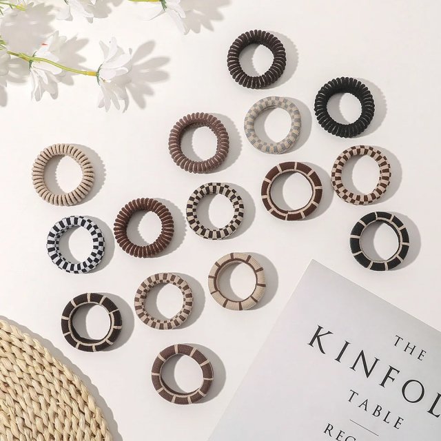 Knitted Lattice High Elastic Hair Bands – Stylish Scrunchies for Women - Image 5
