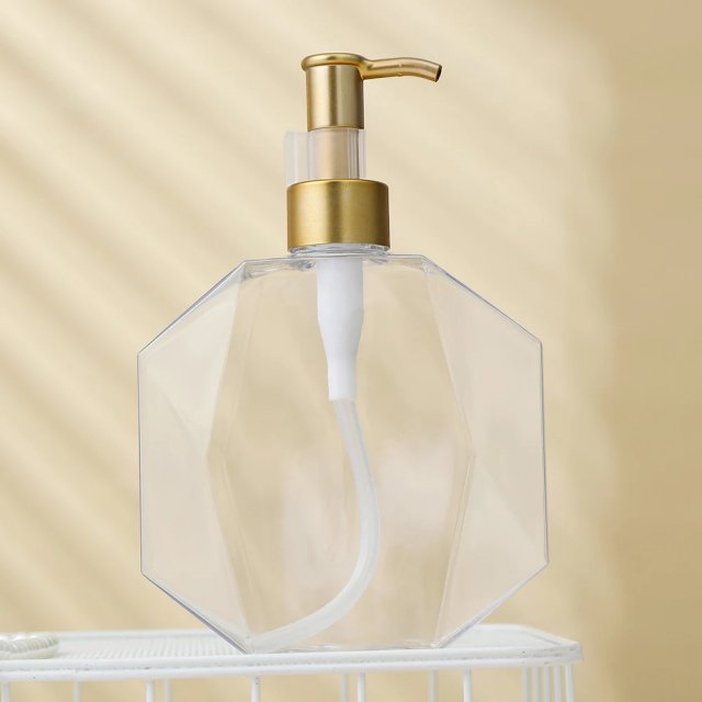 300ml Refillable Polygonal Pump Bottle - Image 4