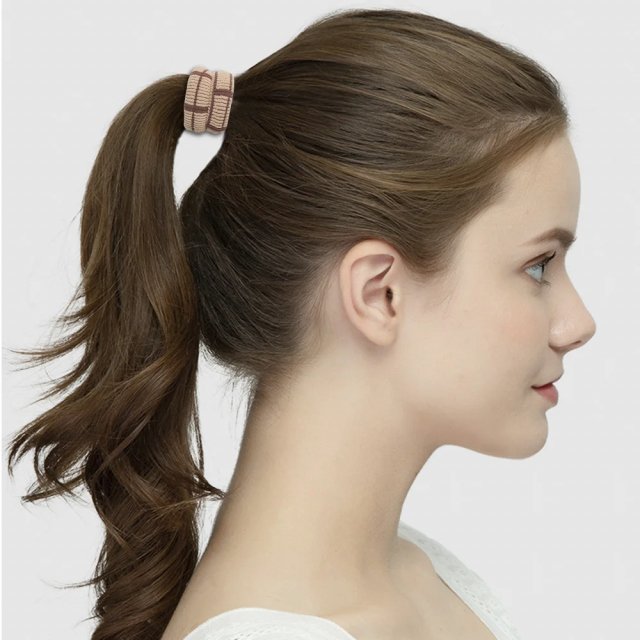 Knitted Lattice High Elastic Hair Bands – Stylish Scrunchies for Women - Image 4
