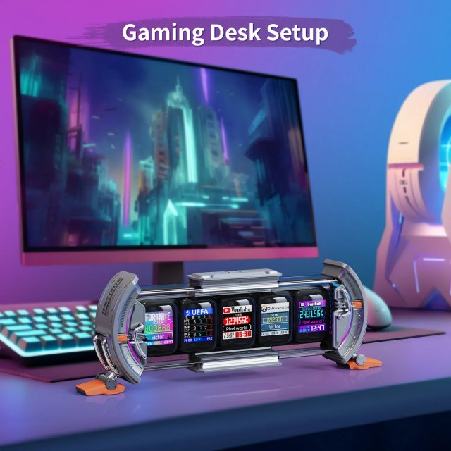 Pixel Art Gaming Clock with Smart App Control - Image 3