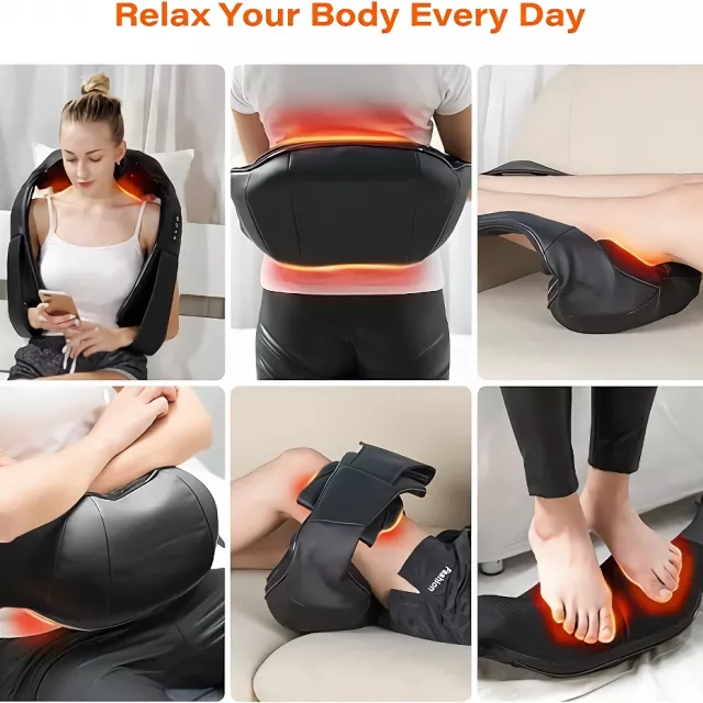 Neck and Shoulder Massager with Heat – Electric Back Massager - Image 7