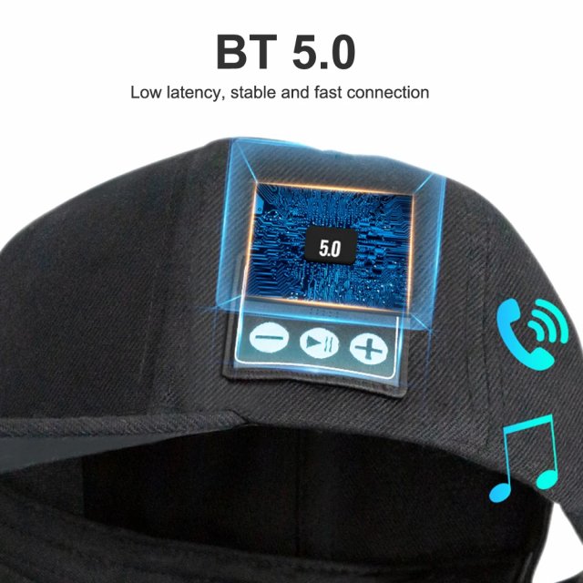 Bluetooth Hat with Built-In Speaker and Mic - Image 4