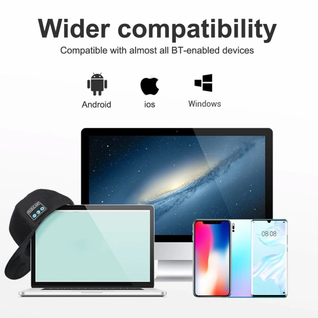 Bluetooth Hat with Built-In Speaker and Mic - Image 5