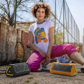 40W Portable Bluetooth Speaker with RGB Lights and IPX7 Waterproof