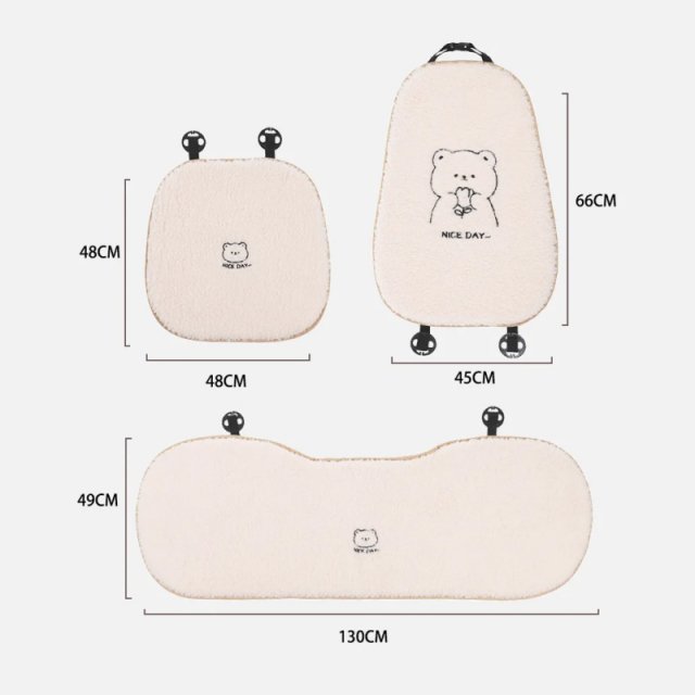 Cute Cartoon Bear Car Seat Cushion - Image 5