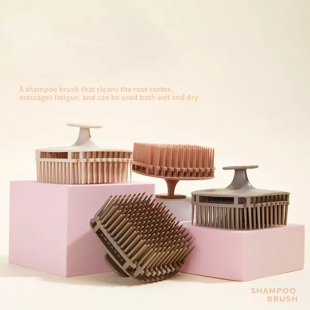 Square Shampoo Brush - Scalp Massage & Hair Washing Comb - Image 5