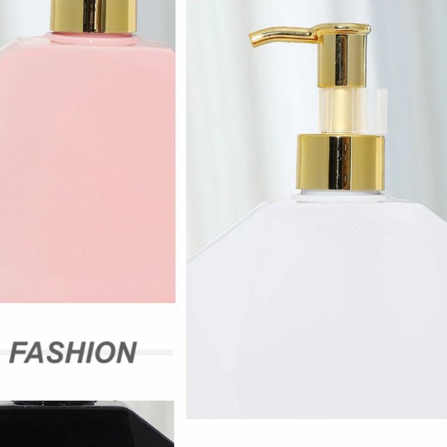 300ml Refillable Polygonal Pump Bottle - Image 5
