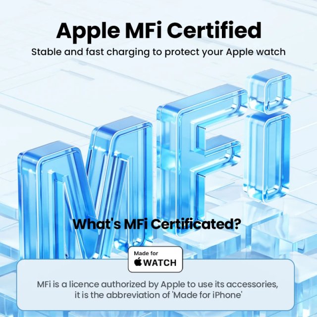 5W Magnetic Wireless Fast Charger for Apple Watch - Image 3