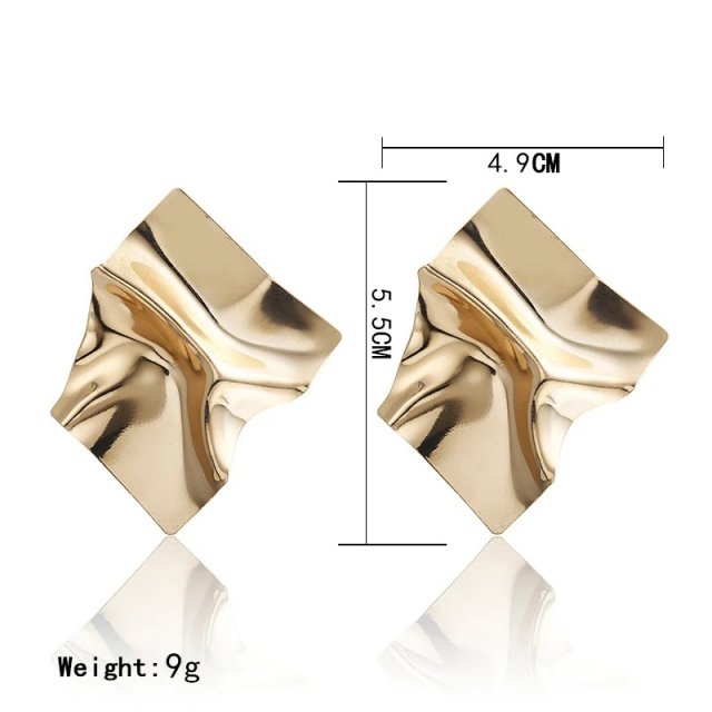 Vintage Square Statement Earrings - Image 5