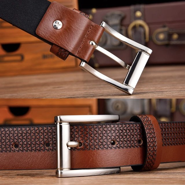 Casual Pin Buckle Fashion Leather Belt - Image 3