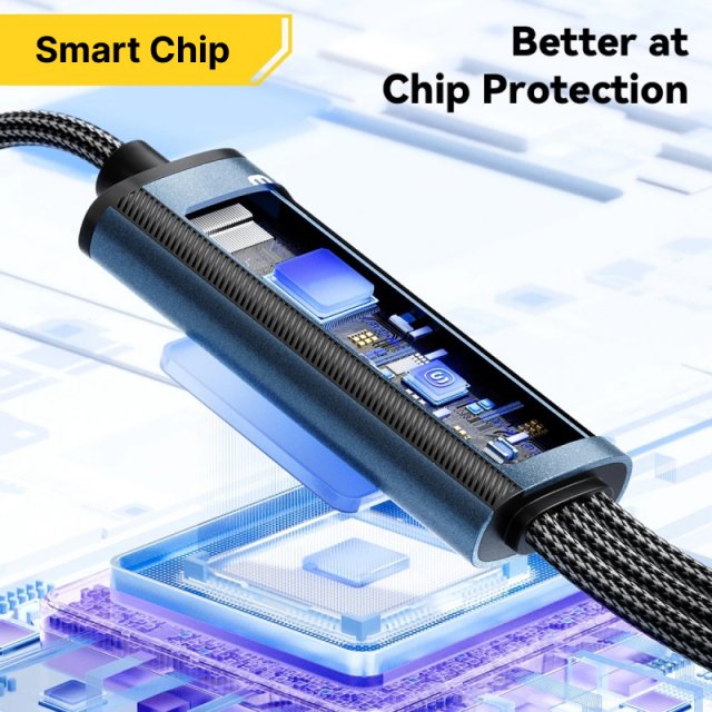 100W 3-in-1 USB C to Type C Lightning Fast Charging Cable - Image 7