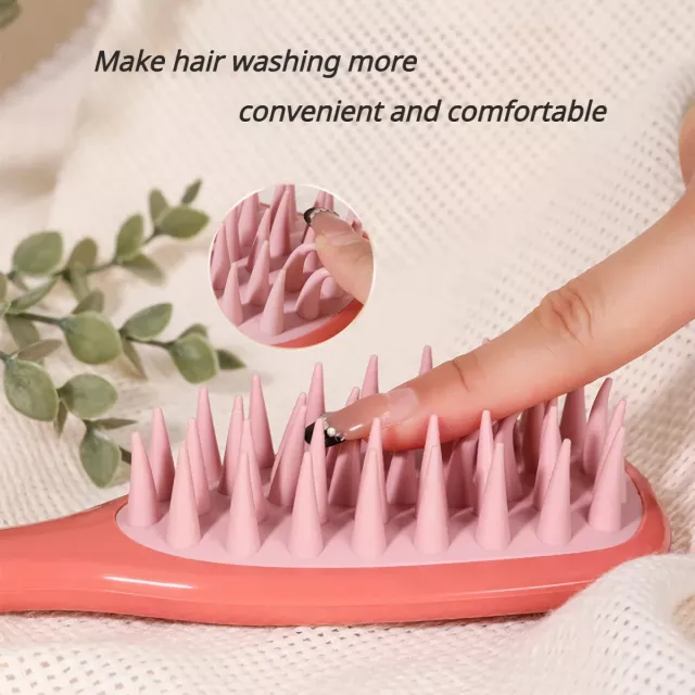 Silicone Long Handle Shampoo Brush for Scalp Massage - Image 5